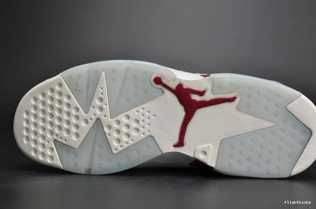 384664-116 Jordan Air Retro 6 Maroon white 0825